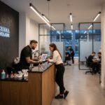 Ujęcie z wnętrza profesjonalnego studia tatuażu